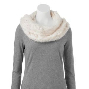 SONOMA Popcorn Nep Yarn Infinity Scarf Ivory